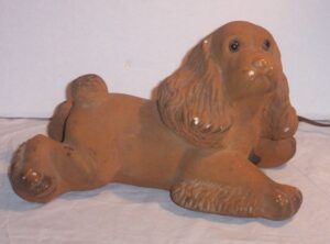 000500 A.N. Brooks Cocker Spaniel Lamp 000500 A.N. Brooks Cocker Spaniel Lamp