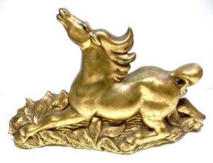 107750 Cal Style Horse Gold Lamp 2012 $